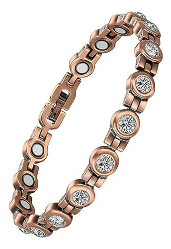 Pulsera Magnética De Cobre Puro Para Mujer, Pulsera Magnétic