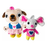 2 Piezas De Animales De Peluche De Dibujos Animados Pug Dog