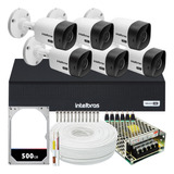 Kit Cftv 6 Câmeras Segurança Intelbras Dvr 8 Canais Com Hd