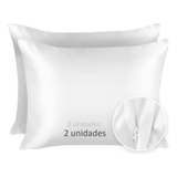 Protector Funda Para Almohada Antifluido 50x70cm Color Blanco Funda Anti Fluidos