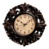 Relógio De Parede Vintage/antigo Grande Sala Luxo C/ Pilha