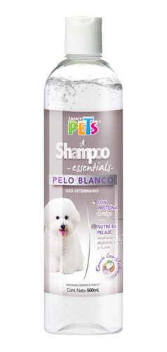 Shampoo Essentials Perro Pelo Blanco 500ml Aloe Fancy Pets