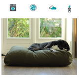 Cama Puff Rectangular Mascotas Perro Raza Pequeña