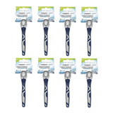 8 Un. Aparelho De Barbear Schick Quattro Titanium