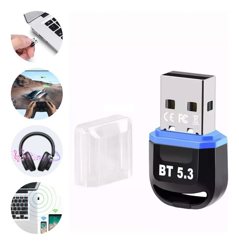 Mini Adaptador Bluetooth 5.3usb Antenas Para Pc/tv/auto/hoga