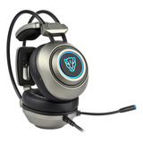 Headset Gamer Motospeed H19 7.1 Usb Leve Premium Pc Ps4 Ps5 Cor Cinza Cor Da Luz Azul