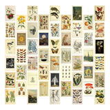 Kit De Collage De Pared Con Estética Vintage, 50 Minipósters