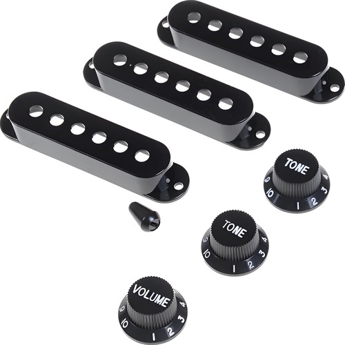 Kit De Capinhas Para Captador Guitarra Com Knobs E Ponteiras