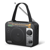 Radio Leotec Am Fm Con Bluetooth, Batería Recargable, Altavo