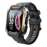 Smartwatch Reloj Inteligente Tank C20 Negro Camu Sumergible 