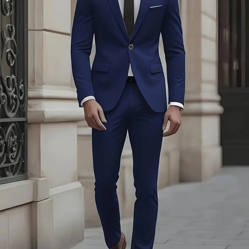 Conjunto De Traje Nuevo Y Elegante For Hombre W