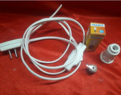 Kit 10ud Cable Con Foco Para Cuencos.lamparas De Sal 