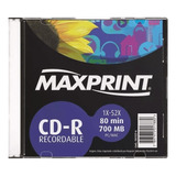 Mídia Cd-r 700mb/80 Min 52x Slim Maxprint