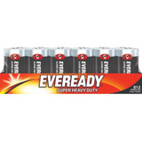 Pila Eveready Tipo D Grande Carbon Zinc Charola Pack X 12 