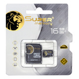 Tarjeta De Memoria Supermemory Micro Sd 16gb + Adaptador Sd 