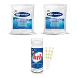 Kit 40 Pastilhas Cloro Hidroazul 20 X 10g + Fita Teste Hth