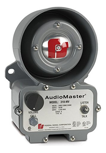 Federal Signal 310-mv Audio Master Intercomunicador Industri