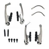 Kit De Frenos V-brake Para Bicicleta Aluminio 4 Piezas