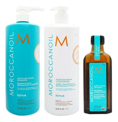 Moroccanoil Shampoo Y Acondicionador X1000+aceite Argan X200