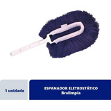 Espanador Eletrostático Azul Lavável E Prático - Bralimpia