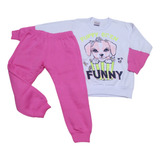 Conjunto Infantil Inverno Menina Frio Intenso Moleton Luxo 2