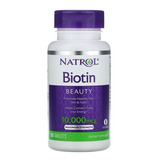 Biotina Natrol 10.000 Mcg Original 100 Tablets Importado Usa