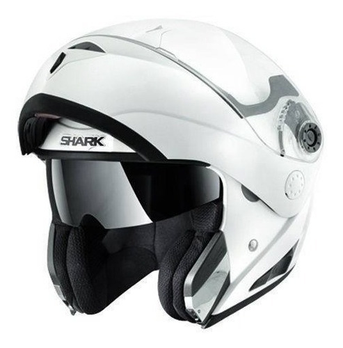 Casco Rebatible Shark Openline Prime Blanco En Fas Motos