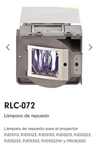 Lámpara Proyector Viewsonic Rlc-072 Acer  Ec.jd700.001  