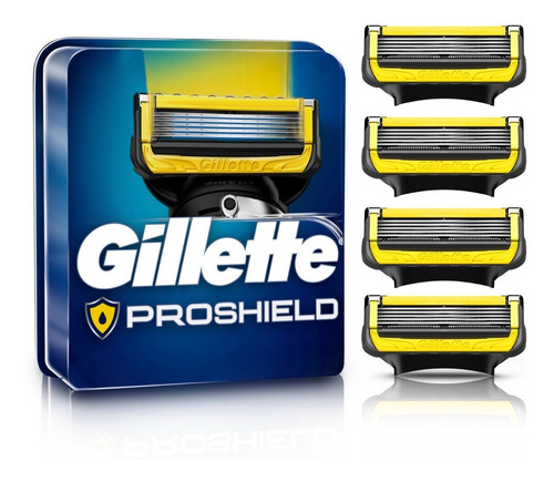 Repuestos Máquina De Afeitar Gillette Proshield 4uds