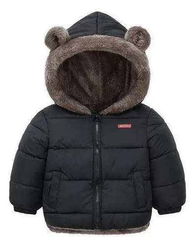 Abrigo Algodón Con Orejas Oso Engrosado Para Niños Invierno