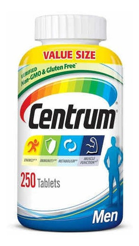 Centrum Silver Men Vitaminas Y Minerales 250 Tabletas