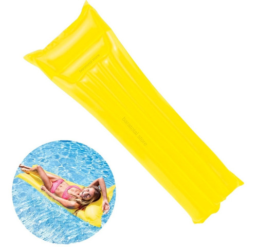 Colchão De Boia Adulto Inflavel Piscina Summer Mor Colorido