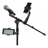Suporte De Celular Clips Pedestal Violão Partitura Microfone