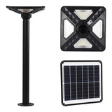 Lamparas Solares Led Exterior Punta De Poste Suburbana 200w Color Negro