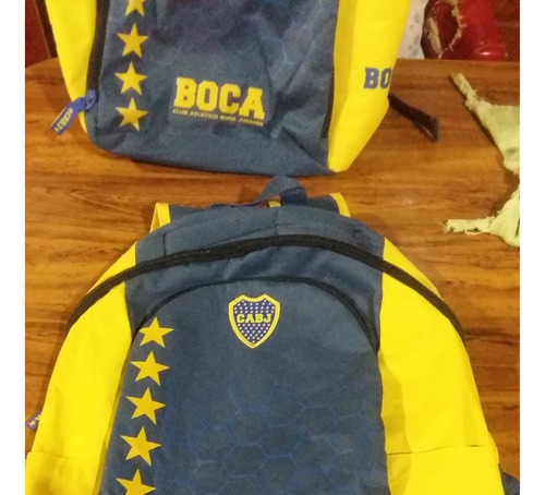 Mochila Escolar Boca Juniors. Excelente Estado. Sin Uso