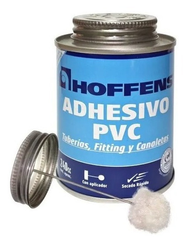 Adhesivo Pvc Hoffens 240cc S/r Lata