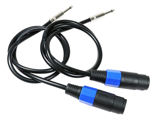 Pack De 2 Cables Speakon Hembra 1/4  Macho  2 Piezas De...