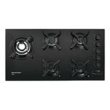 Cooktop Brastemp 5 Bocas Gás Automático Brbdt85aeuna Bivolt Cor Preto 110v/220v