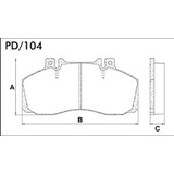 Pastilla De Freno Delantera Frasle Mercedes Benz 608 710 813