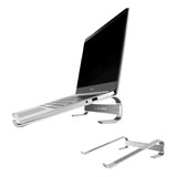 Soporte Base Alzador Aluminio Para Portatil Y Macbook 10-18