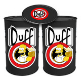 Adesivo Decorativo Tambor Barril 200l - Cerveja Duff 3 Uni