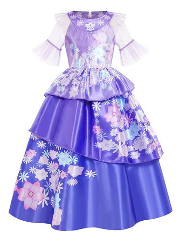 Vestido Madrigal Encanto Con Estampado Floral De Disney Para