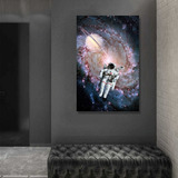 Cuadro Canvas Astronauta Espacio Moderno Hd Calidad 60x90cm