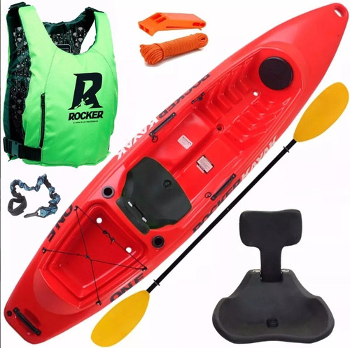 Kayak Rocker One Remo Chaleco Silbato Butaca Soga