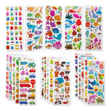 30 Planchas Sticker Grandes Relieve Juguete Piñata Souvenir 