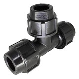 2 Pç Te União De Compressão Pead 20 Mm Nbr 9798