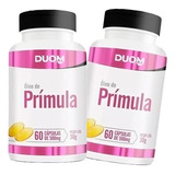 Kit 2x Frascos Óleo De Prímula Suplemento -60 Cápsulas 500mg