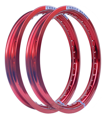 Par Aros Threeheads Largo Rd 135 Ybr Factor Vermelho