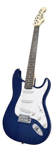 Guitarra Eléctrica Newen St St Newen De Lenga Blue Wood Laca Poliuretánica Con Diapasón De Palo De Rosa