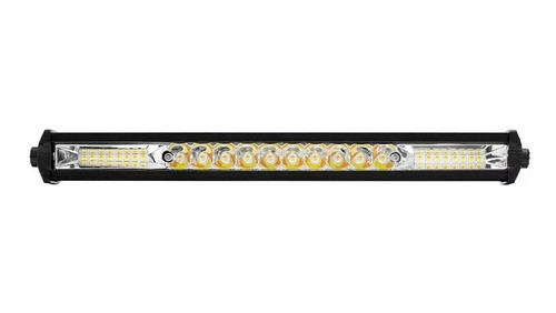 Barra Led Ultra Slim 28cm Blanco + Ambar Intermitente Flash